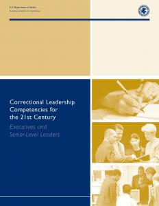 Correctional Leadership Competencies for the 21st Century: Executive and Senior Levels Cover