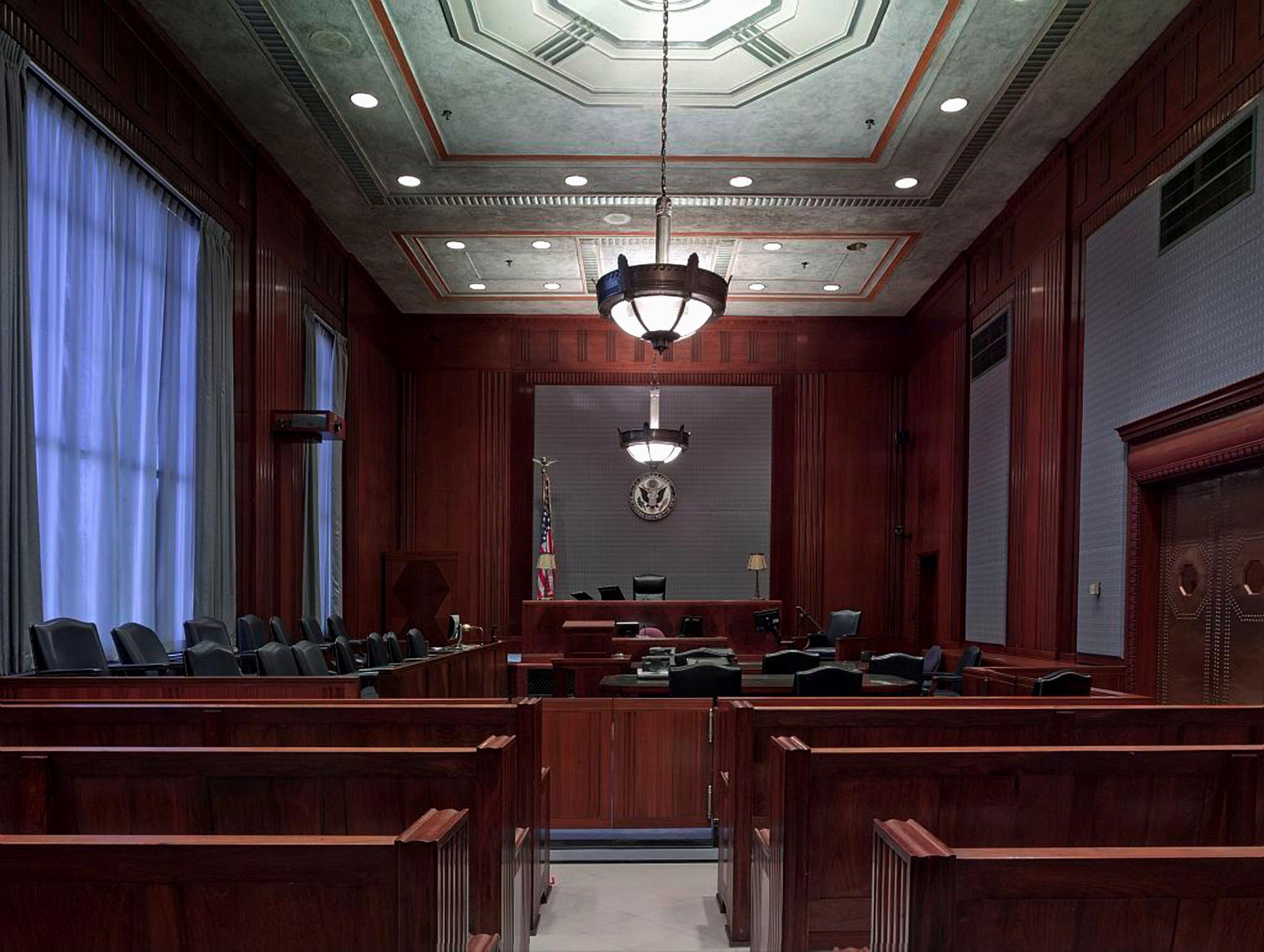 a courtroom