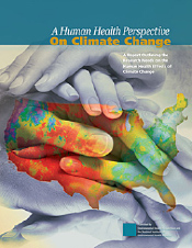 A Human Health Perspective On Climate Change - color spectrum over hands
