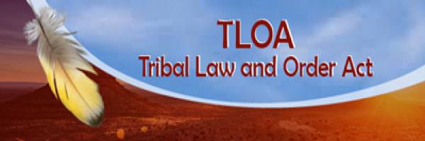 Tribal Law and Order with a feather illustration