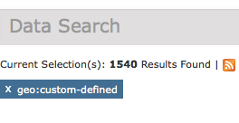Search results geo custom defined | Science Data Catalog