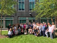More than 40 in-person participants attended the QIE F2F meeting (pictured here outside of the NCI Shady Grove building). Attendees included representatives from NCI and from registries across the nation. They gathered to discuss SEER quality improvement efforts as well as current data collection issues facing the registries.  