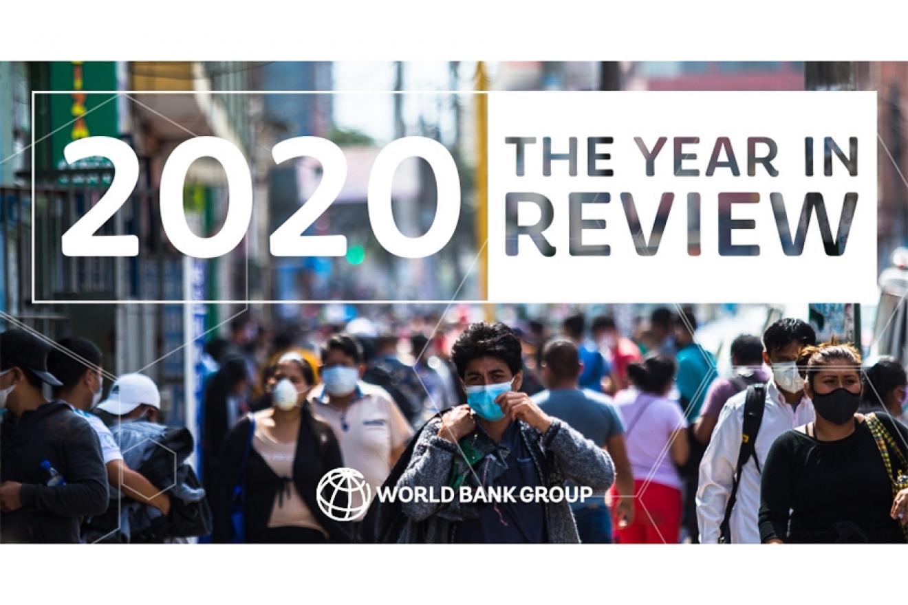 Image of a busy street with the letters over the image that read: 2020 The Year in Review.