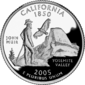 California quarter dollar coin