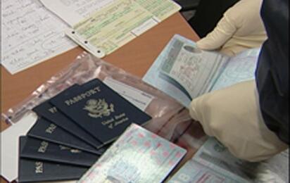 Passports being examined