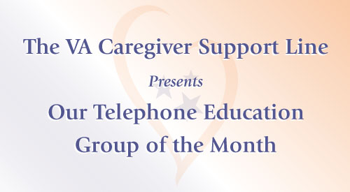 picture of the wording caregiver support line