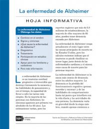 La enfermedad de Alzheimer (Spanish Alzheimer's Fact Sheet)