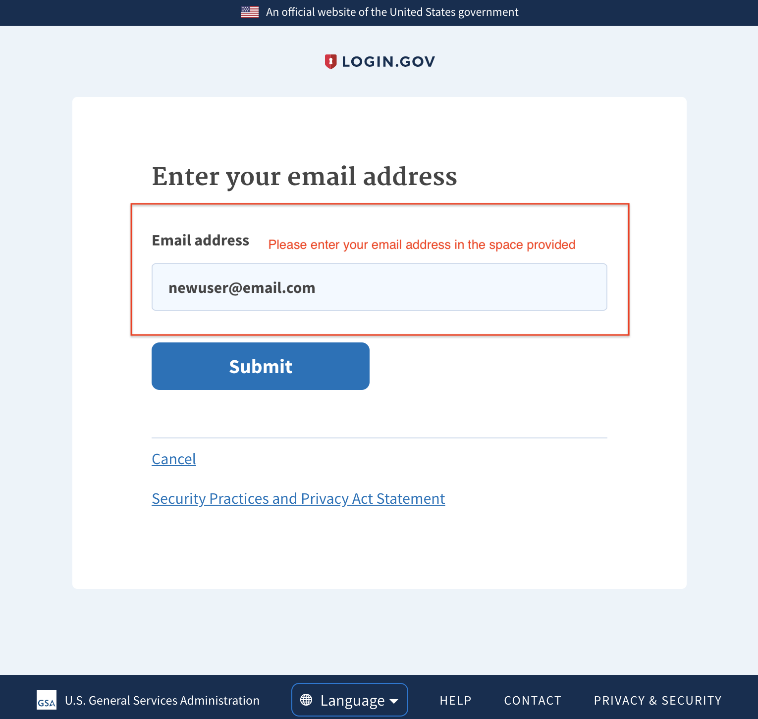 Enter your email help image