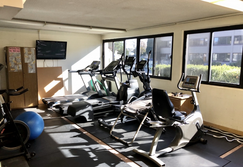 Fitness center at the Pacific campus