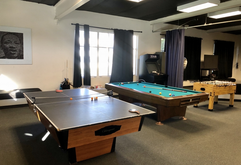 Ping pong and pool tables