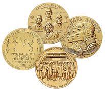 Civil Rights Events 3 Inch Bronze Medals Bundle