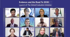 Participants of the Virtual Africa launch of the Global Evaluation Initiative