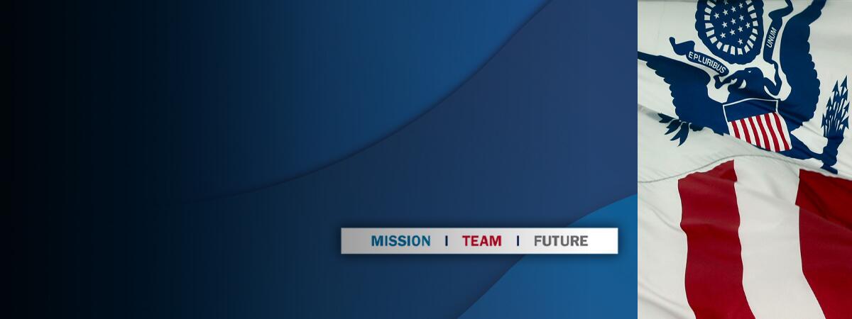 CBP flag and 'mission team future' 