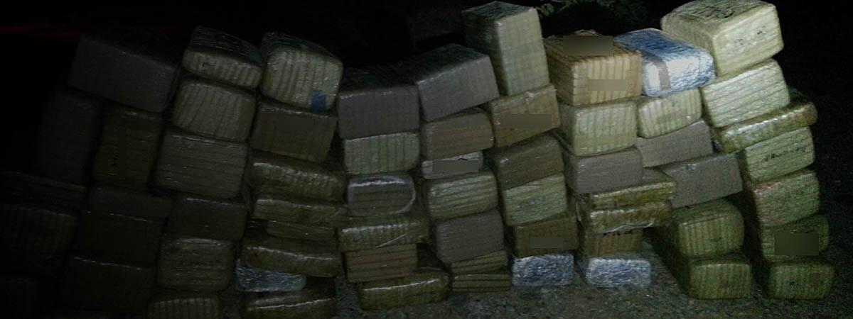 Bundles of marijuana seized by Border Patrol agents.