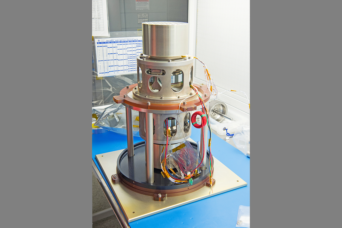 Assembly of the BOLT unit stack-up prior to harness routing