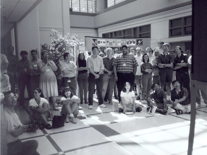 Scientists and engineers from Goddard Space Flight Center watch the launch of SeaWiFs