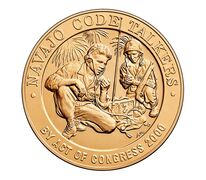 Navajo Code Talkers Bronze Medal 1.5 Inch