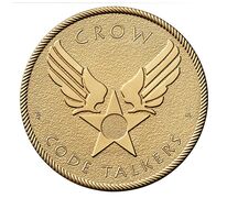 Crow Nation Code Talkers Bronze Medal 1.5 Inch