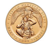 Sisseton Wahpeton Oyate (Sioux) Tribe Code Talkers Bronze Medal 1.5 Inch