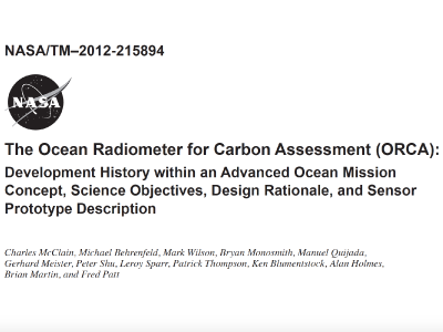 Development History within an Advanced Ocean Mission Concept, Science Objectives, Design Rationale, and Sensor Prototype Description