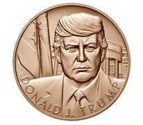 Donald J. Trump Bronze Medal 1 5/16 Inch