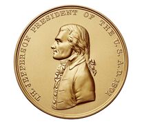 Thomas Jefferson Bronze Medal 3 Inch