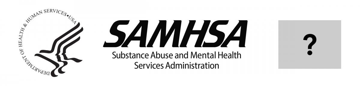 HHS Logo with SAMHSA Logo and Third-party Logo