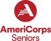 AmeriCorps Seniors stacked logo - crimson