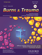 Cover image of current issue from Burns & Trauma