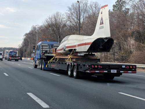 Transporting the T-38 Talon