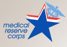 Medical Reserve Corps. Logo hyperlink to Volunteering