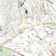 Map showing regional faults and Coso field near Ridgecrest