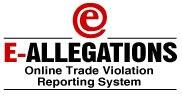 e-Allegations  (Online Trade Violation Reporting System) Logo