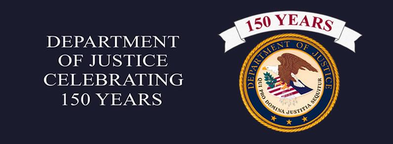 150 years, Department of Justice Seal