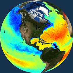 Globe icon / screenshot representing Salinity/Density Measurement