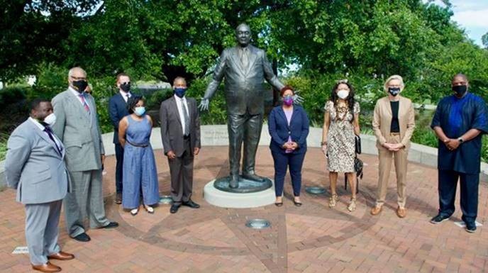 [Secretary Ben Carson visits a Tampa park named in honor of local civil rights leader, Perry Harvey Sr.]