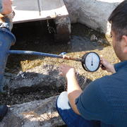 Collecting Water Data Using a Pressure Gage, Armenia