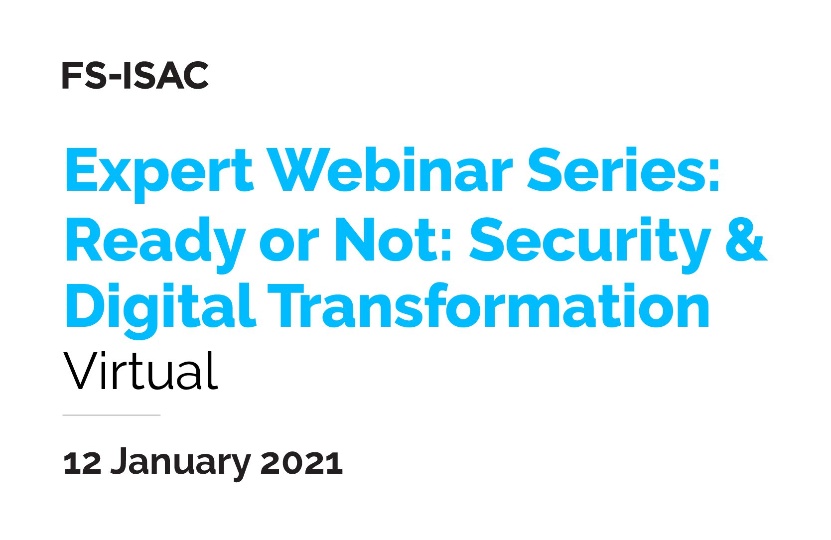 EWS84-Ready or Not: Security & Digital Transformation