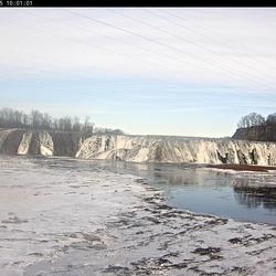 View of Cahoe Falls from the webcam