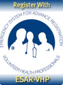 Register with Emergency System  for Advance Registration of  Volunteer Health Professionals