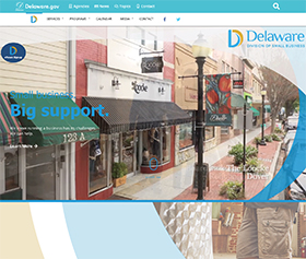 Image of the Division of Small Business's new CLF4 website