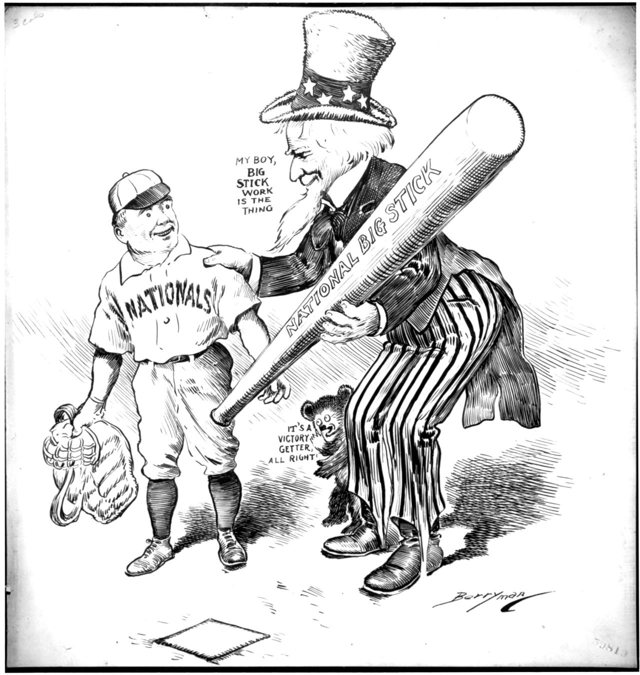 Cheering for the home team tonight! Let’s go Nats!!
Untitled by Clifford K. Berryman, 4/10/1907; U.S. Senate Collection (NAID 6010700)