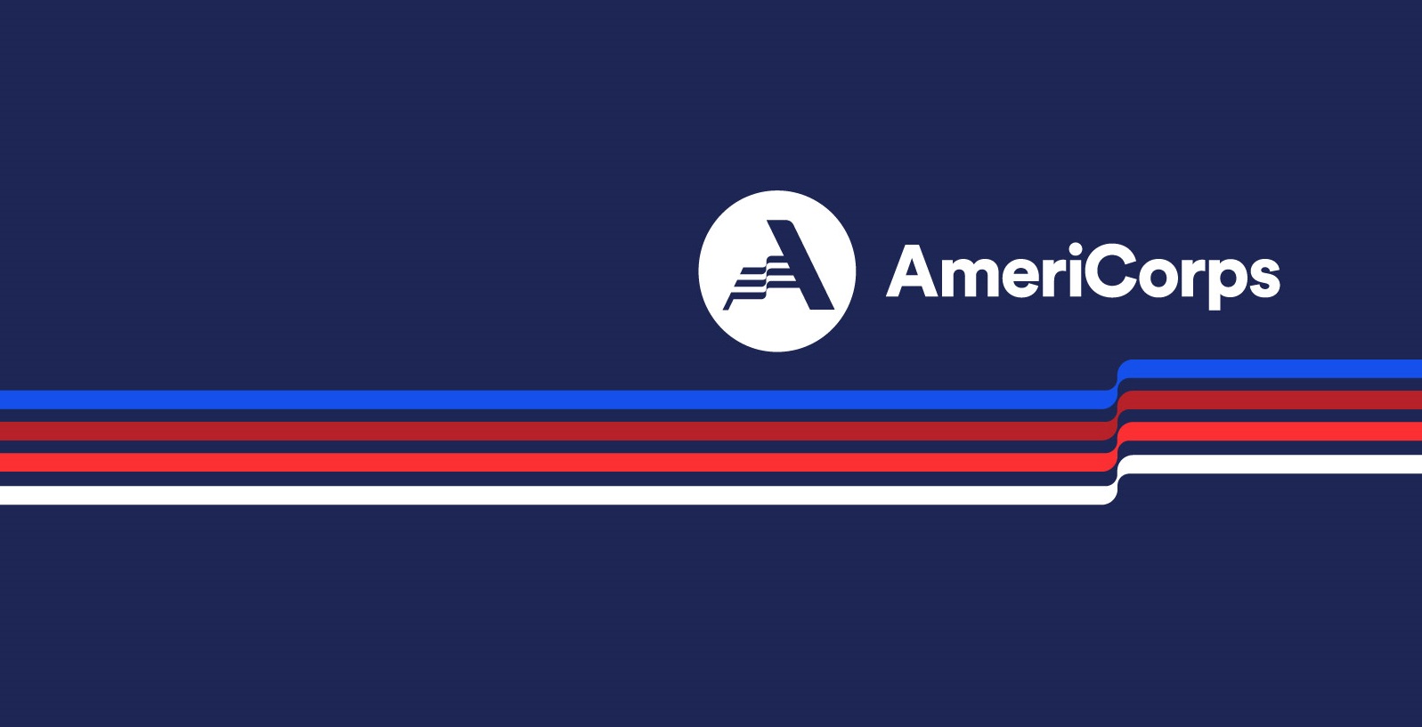 AmeriCorps, new logo and signature wave