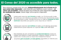 El Censo del 2020 es accesible para todos.