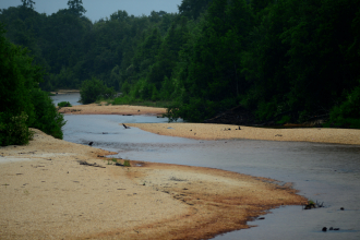 River that often overflows is boundaries.