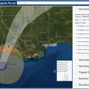 Friday's Hurricane Delta Coastal Change Forecast