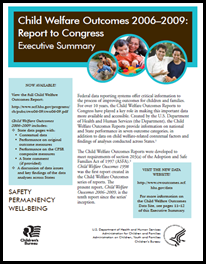 Child Welfare Outcome 2010-2014 Executive Summary Cover