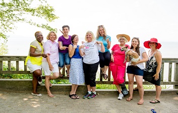 A group of women that participate in the WISEWOMAN program.