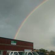 Rainbow above Cedar City Field Office