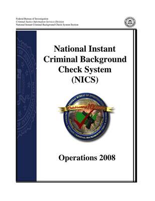 2008 NICS Operations Report